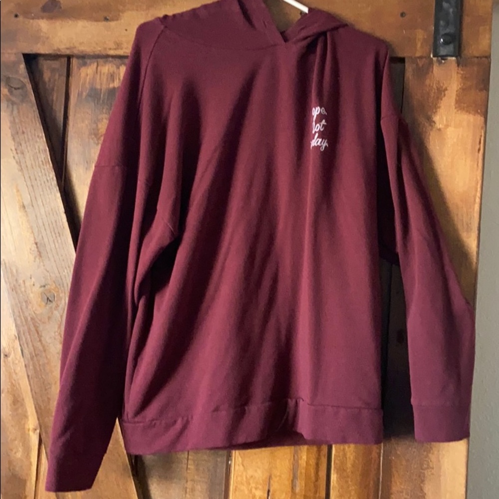 Maroon sweatshirt